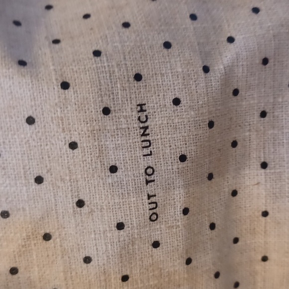 Kate Spade "Out to Lunch" Insulated Lunch Polka Dot Tote Bag/Cosmetic Bag - Picture 2 of 7